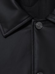 Reiss Navy Hyde Padded Technical Press-Stud Overshirt - Image 7 of 7