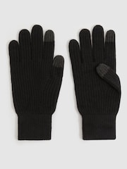 Reiss Lawson Ribbed-Merino Touchscreen Gloves - Bild 1 von 3