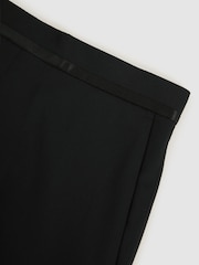 Reiss Black Oe Poker Wool-Blend Slim-Fit Tuxedo Trousers - Image 7 of 7