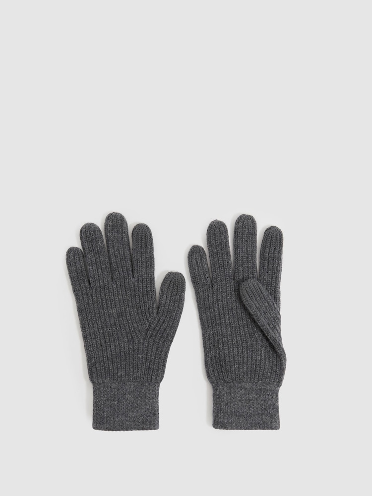 Reiss Lawson Ribbed-Merino Touchscreen Gloves - Imagen 1 de 4 Reiss Lawson Ribbed-Merino Touchscreen Gloves - Imagen 1 de 4