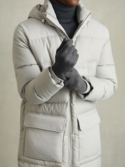 Reiss Lawson Ribbed-Merino Touchscreen Gloves - Imagen 2 de 4