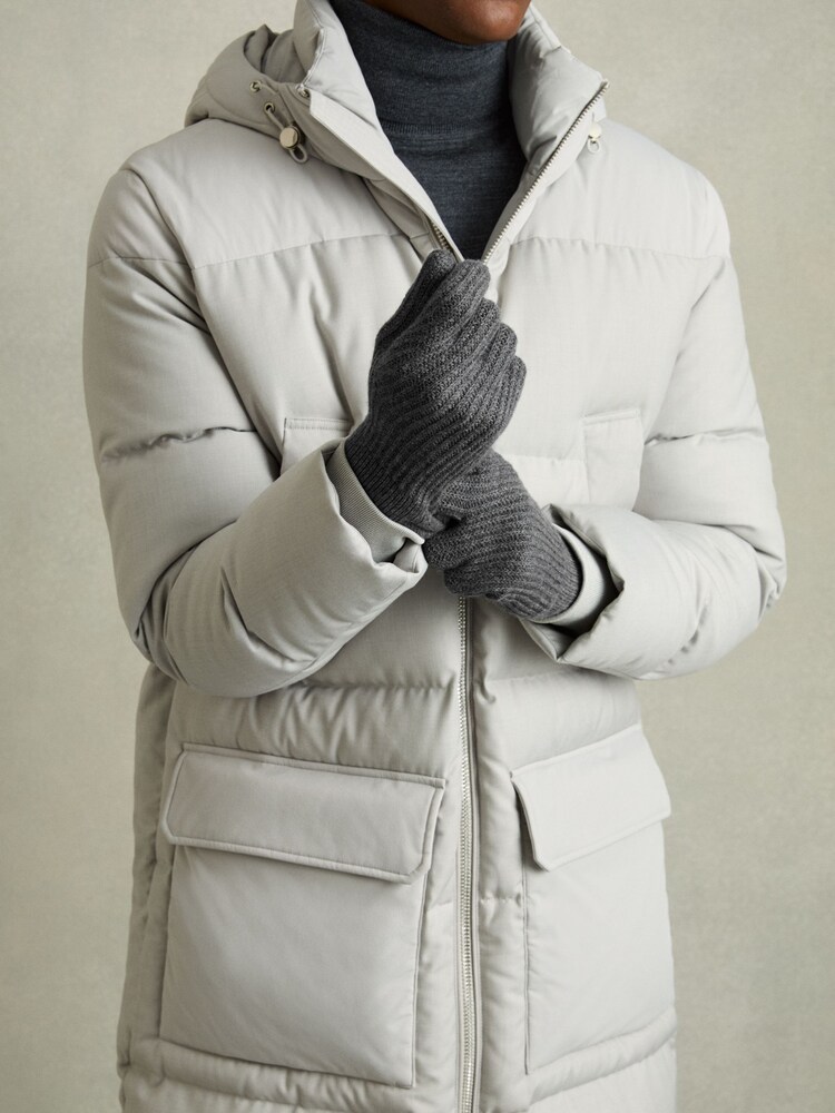 Reiss Lawson Ribbed-Merino Touchscreen Gloves - Imagen 2 de 4 Reiss Lawson Ribbed-Merino Touchscreen Gloves - Imagen 2 de 4