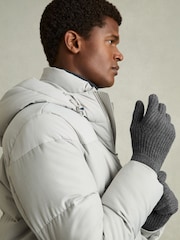 Reiss Lawson Ribbed-Merino Touchscreen Gloves - Imagen 3 de 4