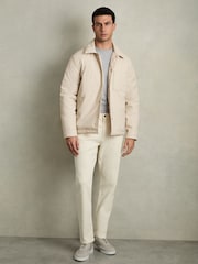 Reiss Stone Hyde Padded Technical Press-Stud Overshirt - Image 3 of 8