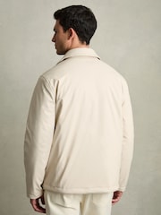 Reiss Stone Hyde Padded Technical Press-Stud Overshirt - Image 5 of 8