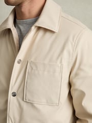 Reiss Stone Hyde Padded Technical Press-Stud Overshirt - Image 7 of 8