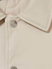 Reiss Stone Hyde Padded Technical Press-Stud Overshirt - Image 8 of 8
