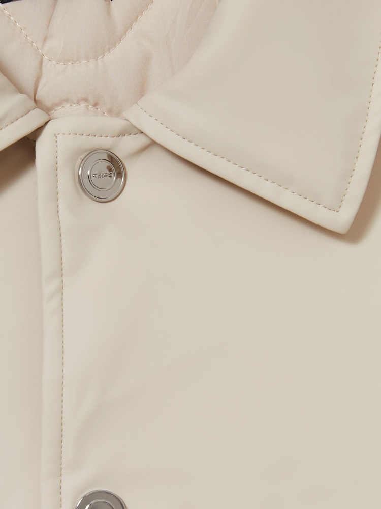 Reiss Stone Hyde Padded Technical Press-Stud Overshirt - Image 8 of 8