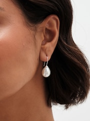 Simply Silver Silver Tone 925 Pearl Classic Fishhook Earrings - Image 3 of 3
