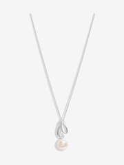 Simply Silver Silver Tone 925 Premium Polished Link Necklace - Image 1 of 2