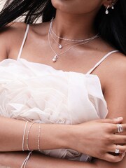 Simply Silver Silver Tone 925 Premium Polished Link Necklace - Image 2 of 2