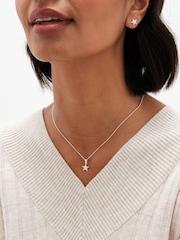 Simply Silver Silver Tone 925 Cubic Zirconia Celestial Set With Gift Boxed - Image 2 of 4