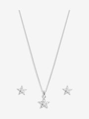 Simply Silver Silver Tone 925 Cubic Zirconia Celestial Set With Gift Boxed - Image 3 of 4