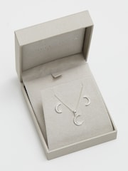 Simply Silver Silver Tone 925 Cubic Zirconia Crescent Set With Gift Boxed - Image 2 of 3