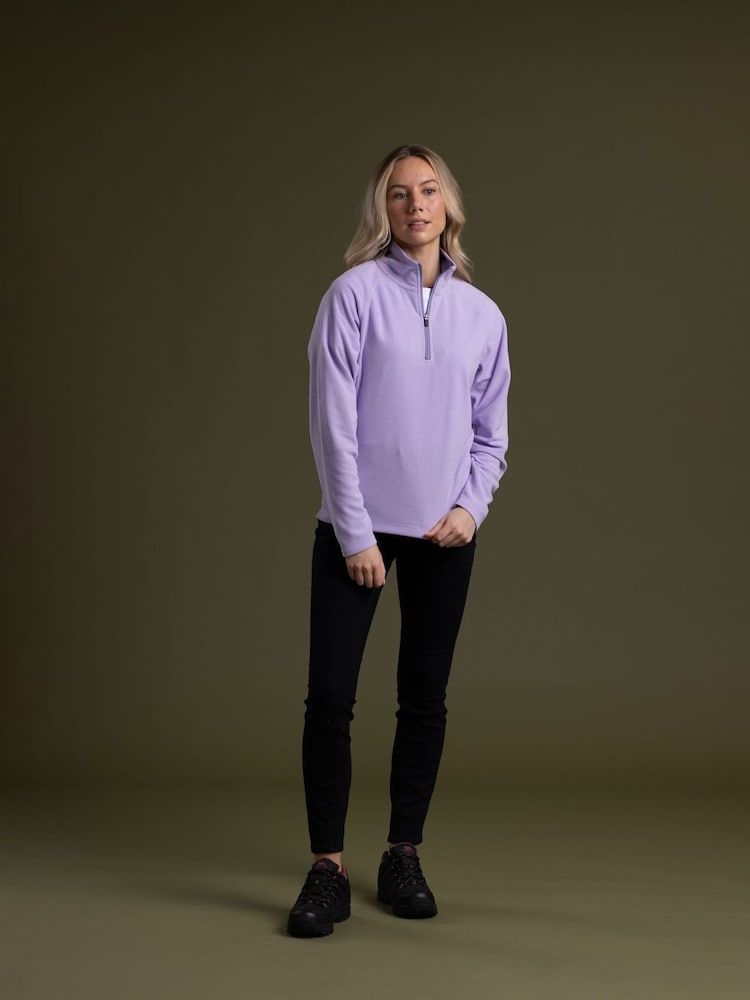 Trespass Purple Skylar Knitted Micro Fleece - Image 1 of 5