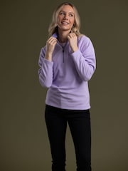 Trespass Purple Skylar Knitted Micro Fleece - Image 2 of 5