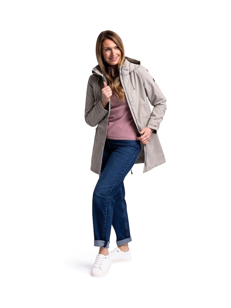 Trespass Female Grey Pavlina Rain Jacket TP75 - Image 2 of 8