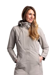Trespass Female Grey Pavlina Rain Jacket TP75 - Image 3 of 8