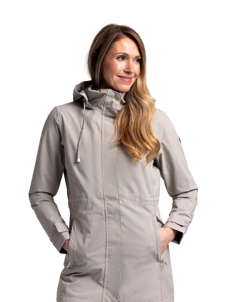 Trespass Female Grey Pavlina Rain Jacket TP75 - Image 3 of 8