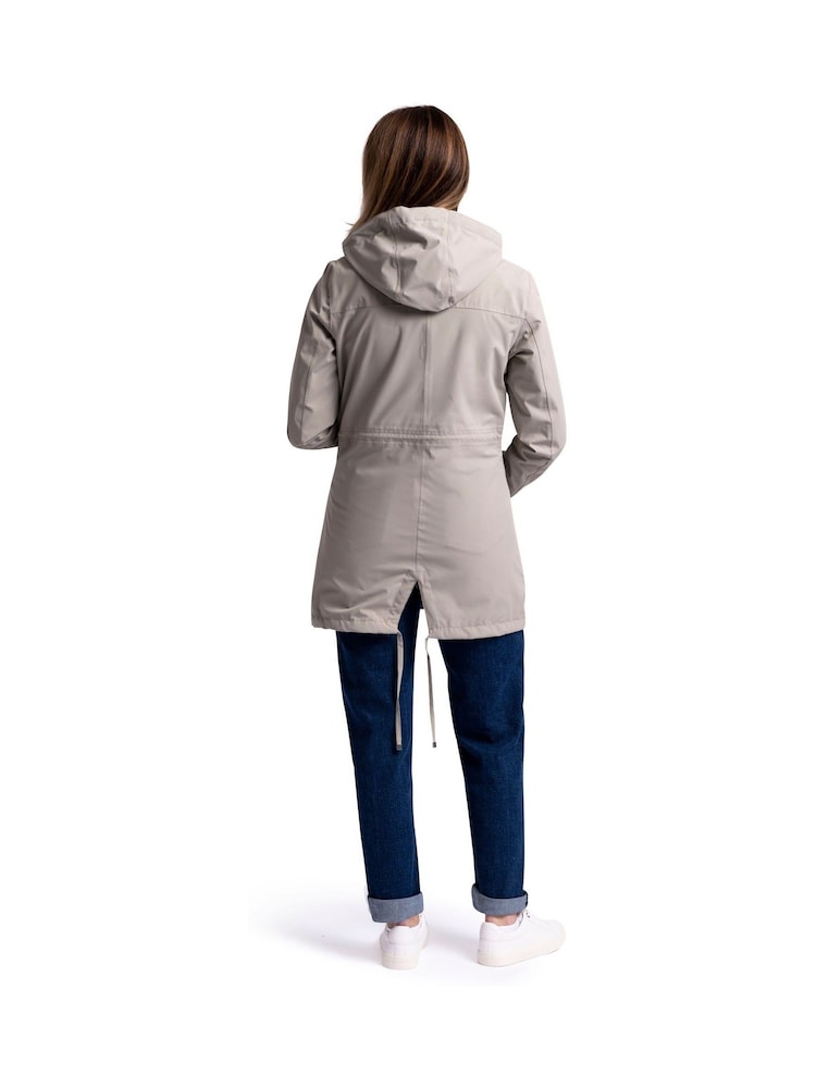 Trespass Female Grey Pavlina Rain Jacket TP75 - Image 4 of 8