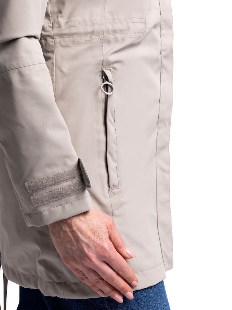 Trespass Female Grey Pavlina Rain Jacket TP75 - Image 7 of 8