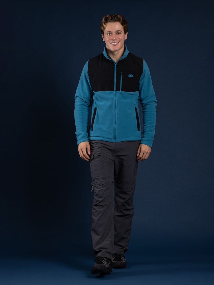 Trespass Male Blue Falkenham Fleece - Imagen 1 de 5