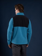Trespass Male Blue Falkenham Fleece - Imagen 2 de 5