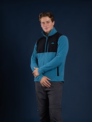 Trespass Male Blue Falkenham Fleece - Imagen 3 de 5