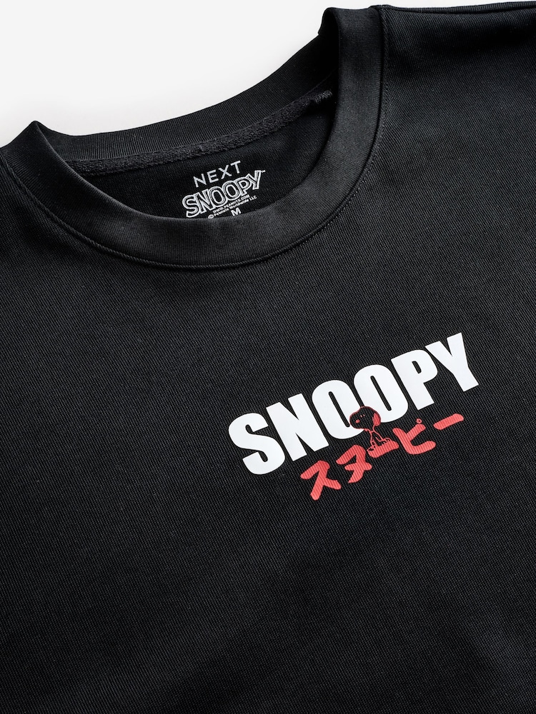 črna - Licenčna Snoopy 100% bombažna majica s kratkimi rokavi - Slika 5 iz 5 črna - Licenčna Snoopy 100% bombažna majica s kratkimi rokavi - Slika 5 iz 5