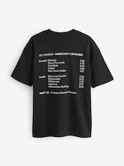 Noir Joy Division - Coupe ample - T-shirt imprimé graphique Band - Image 6 de 8