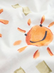 White Happy Face Short Sleeve All-Over Print T-Shirt (3mths-7yrs) - Image 3 of 4