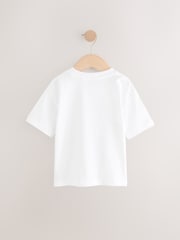 White Sardine 100% Cotton Short Sleeve Graphic Print T-Shirt (3mths-8yrs) - Image 2 of 3
