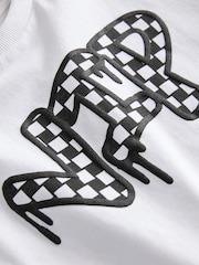 White/Black Graffiti Short Sleeve Graphic T-Shirt (3mths-7yrs) - Image 3 of 4