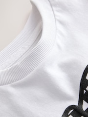 White/Black Graffiti Short Sleeve Graphic T-Shirt (3mths-7yrs) - Image 4 of 4