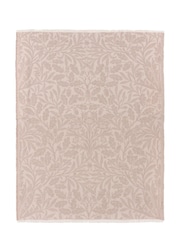 Morris & Co. Linen Acorn Tonal Woven Faux Fur Throw - Image 6 of 9