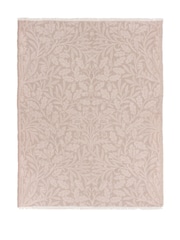 Morris & Co. Linen Acorn Tonal Woven Faux Fur Throw - Image 7 of 9