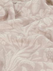 Morris & Co. Linen Acorn Tonal Woven Faux Fur Throw - Image 8 of 9