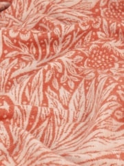 Morris & Co. Russet Marigold Woven Faux Fur Throw - Image 4 of 9
