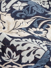Morris & Co Indigo Strawberry Thief Jacquard Multi Layer Throw - Image 8 of 8