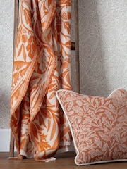 Morris & Co. Brick Acorn Tonal Woven Faux Fur Throw - Image 7 of 9