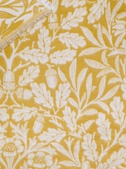 Morris & Co Gold Acorn Tonal Woven Faux Fur Throw - Image 6 of 6