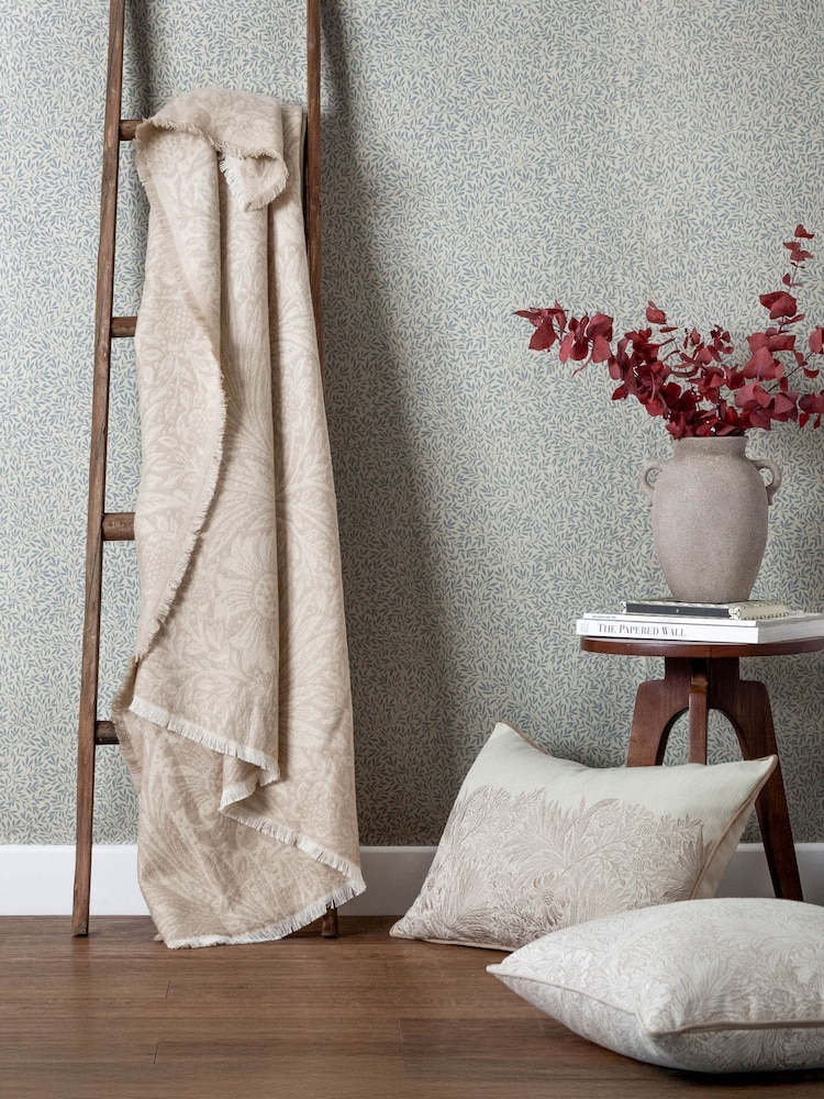 Morris & Co. Stone Marigold Woven Faux Fur Throw - Image 1 of 7