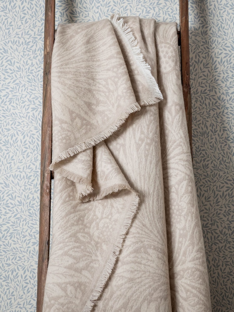 Morris & Co. Stone Marigold Woven Faux Fur Throw - Image 2 of 7