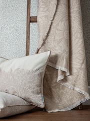 Morris & Co. Stone Marigold Woven Faux Fur Throw - Image 3 of 7
