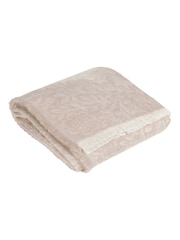 Morris & Co. Stone Marigold Woven Faux Fur Throw - Image 7 of 7