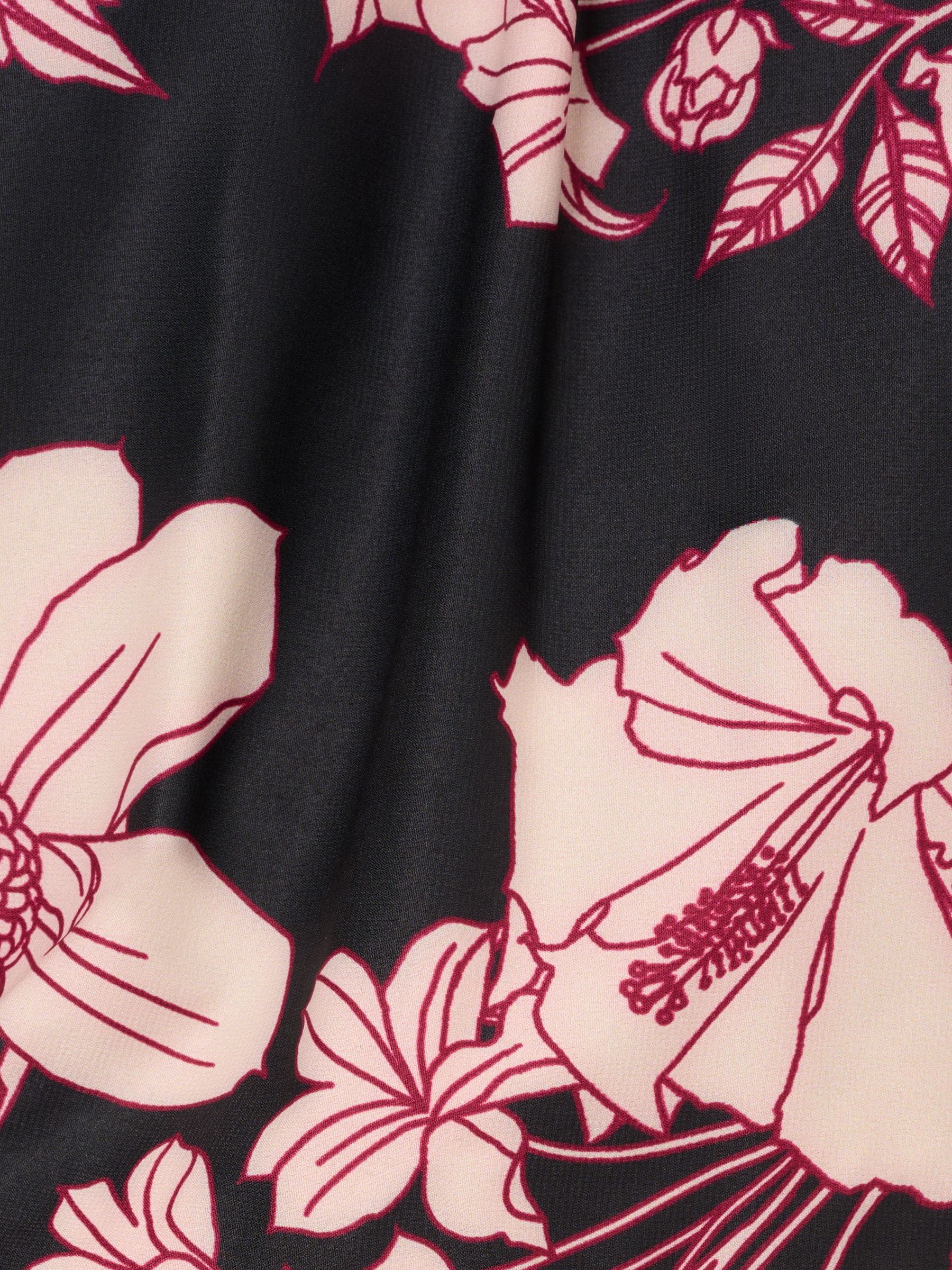 Buy Adrianna Papell Print Chiffon Halter Black/Pink Dress