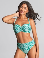 Panache Green Ella Twist Bandeau Bikinis - Image 3 of 7