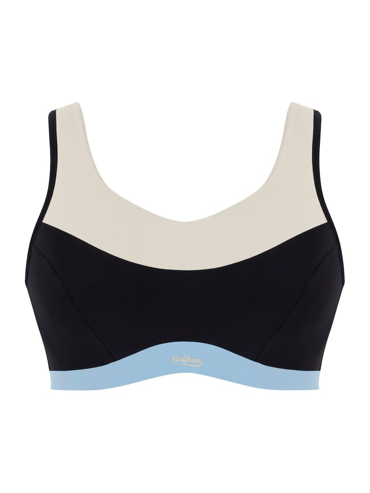 Panache Sculptresse Upbeat NonPadded Sports Black Bra - Image 6 of 6