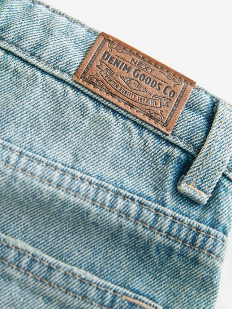 Blue Super-wide Fit Authentic 100% Cotton Jeans (3-16yrs) - Image 6 of 6
