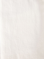 Blanco - Smart Linen Look Shorts With Internal Drawcord - Imagen 6 de 8